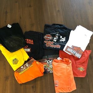 Harley shirts lot  XL
